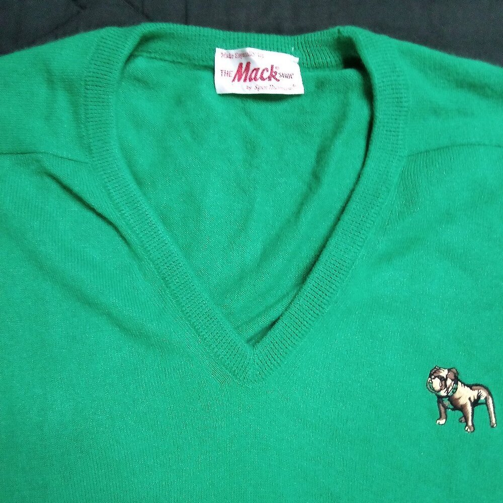 Deadstock Vintage Mack Trucks V-Neck Sweater